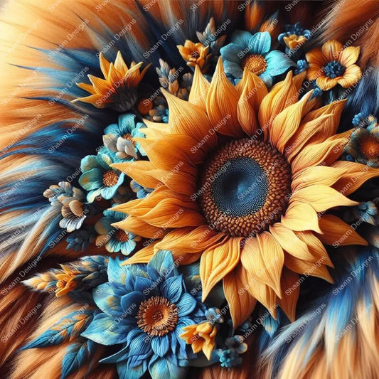 50 Sunflower Joy Vinyl Wraps