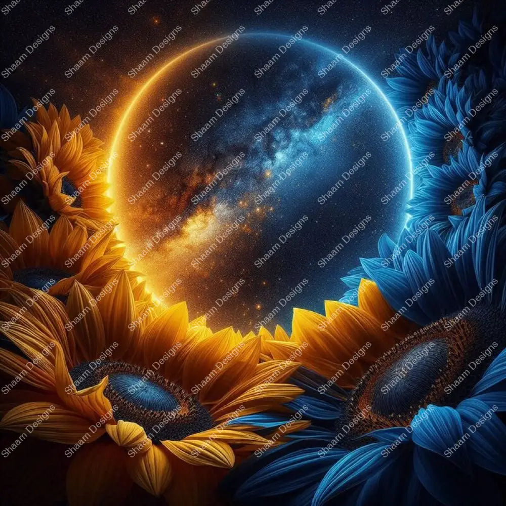 50 Sunflower Moon Glow Vinyl Wraps