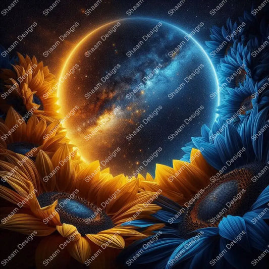 50 Sunflower Moon Glow Vinyl Wraps