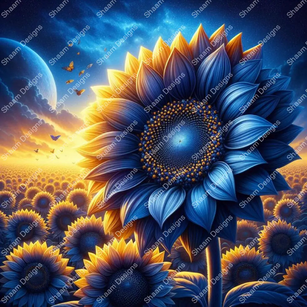 50 Sunflower Moon Madness Vinyl Wraps