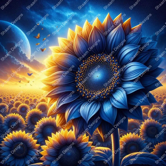 50 Sunflower Moon Madness Vinyl Wraps