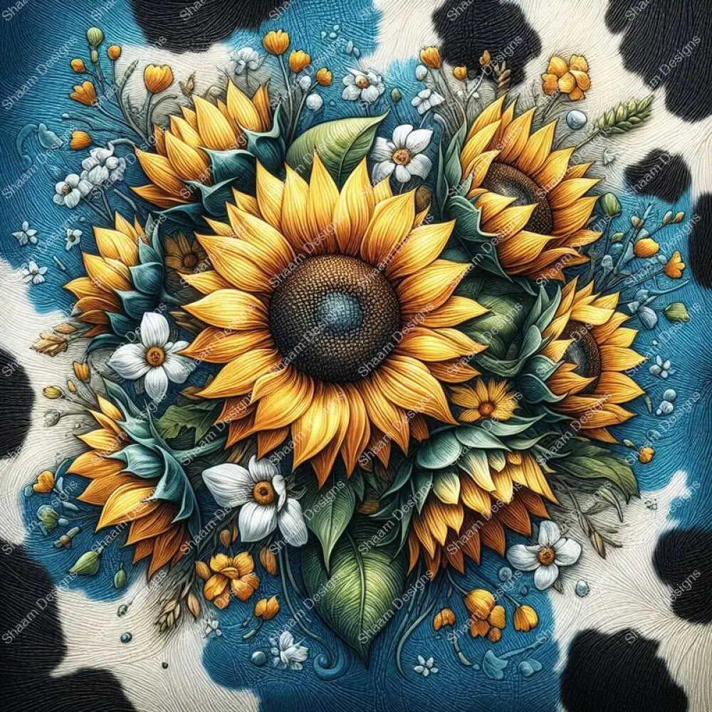 50 Sunflower Prints Vinyl Wraps