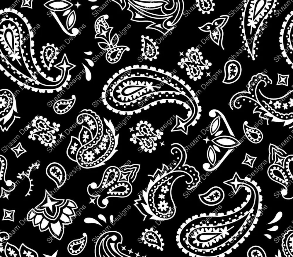 81 Black Bandana Vinyl Wraps