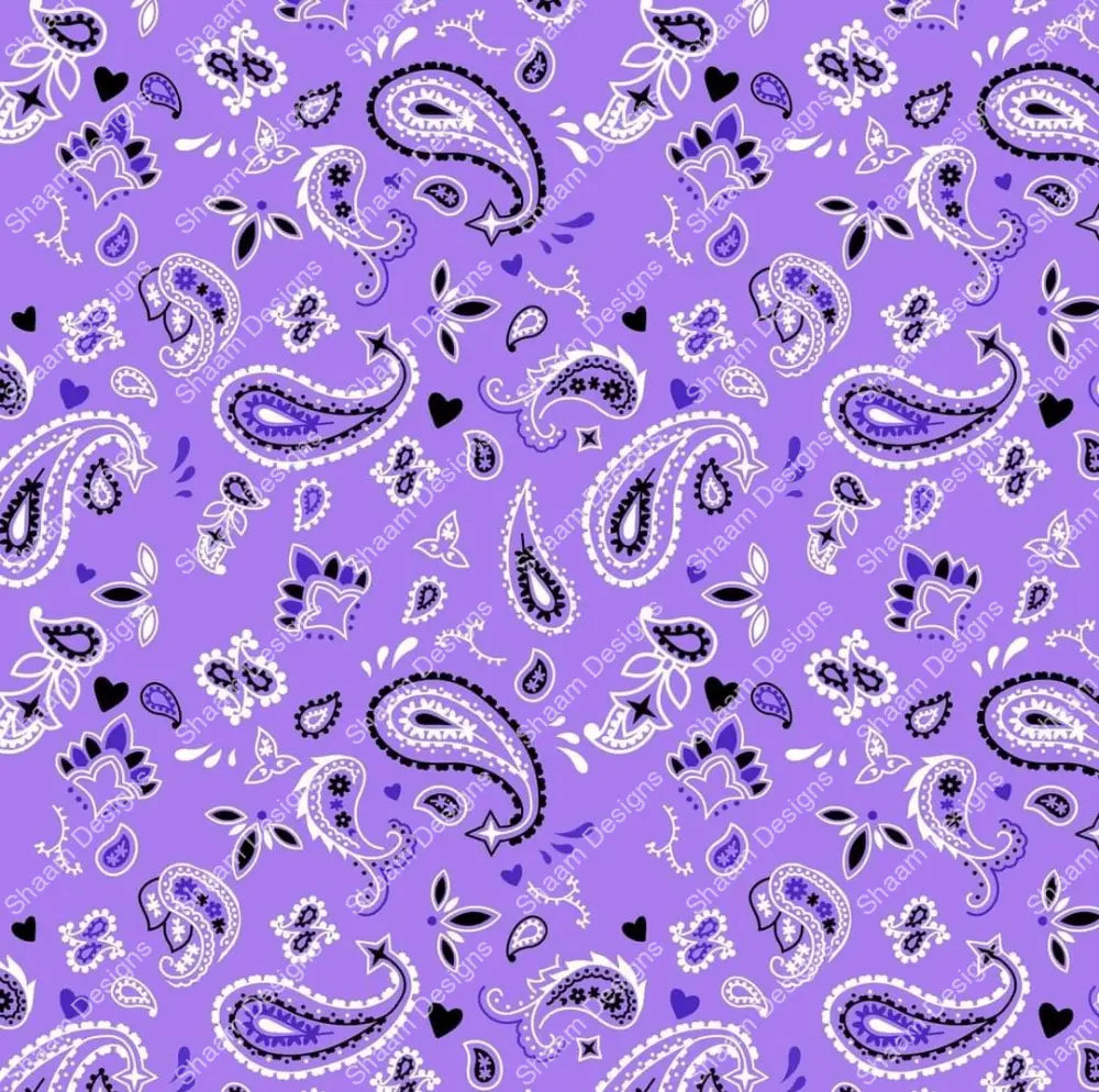 54 Lilac Bandana Vinyl Wraps