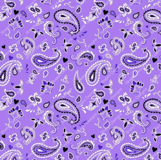 54 Lilac Bandana Vinyl Wraps
