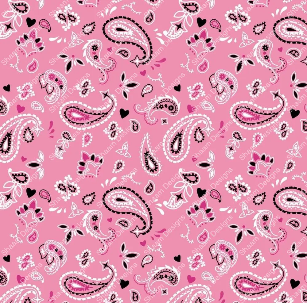 81 Pink Bandana Vinyl Wraps