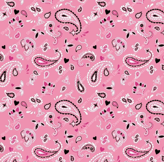 81 Pink Bandana Vinyl Wraps