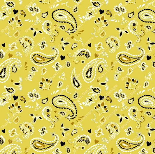 81 Yellow Bandana Vinyl Wraps