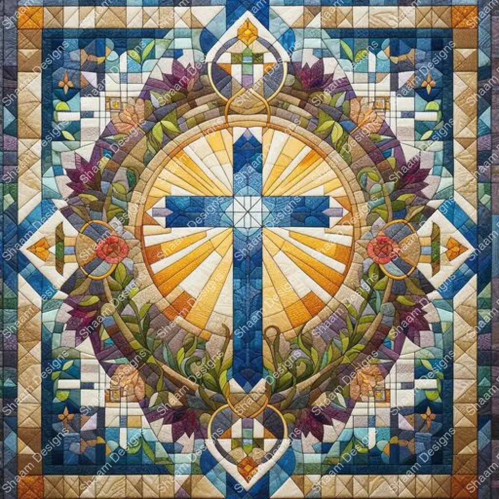 46 Monarchy Cross Quilt Vinyl Wraps