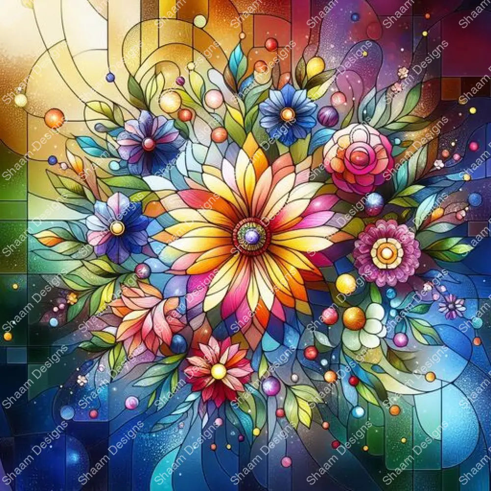 56 Stained Glass Honey Blossom Vinyl Wraps