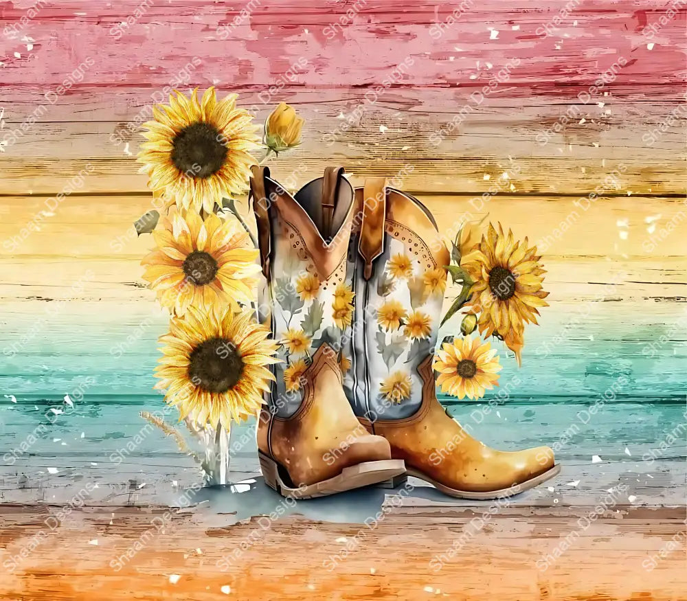 60 Sunny Boots Vinyl Wraps