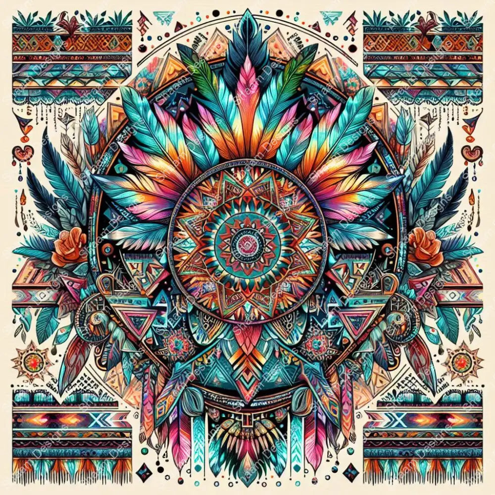 60 Tribal Circle Vinyl Wraps