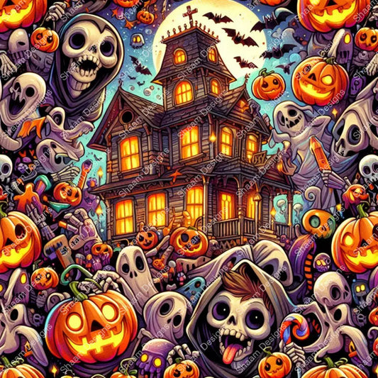 62 Haunted House Vinyl Wraps