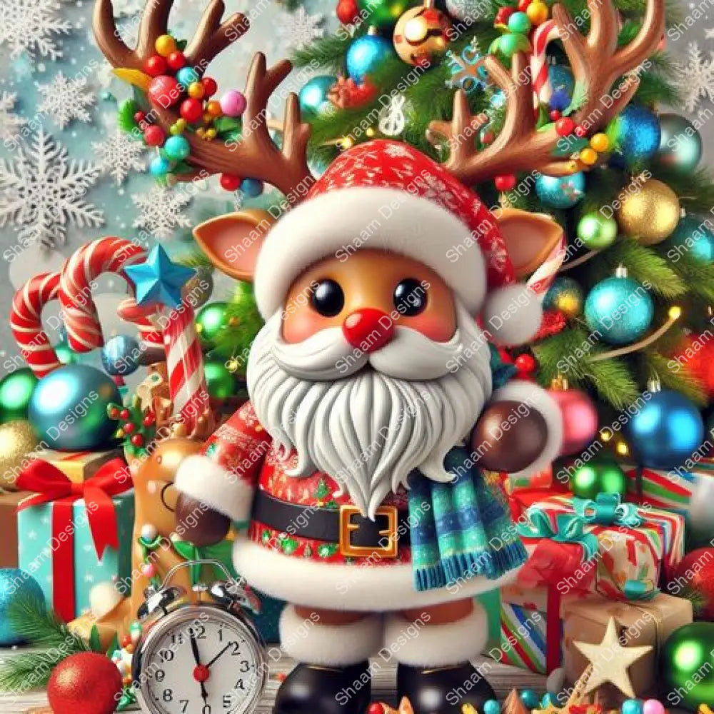 62 Reindeer Santa Vinyl Wraps