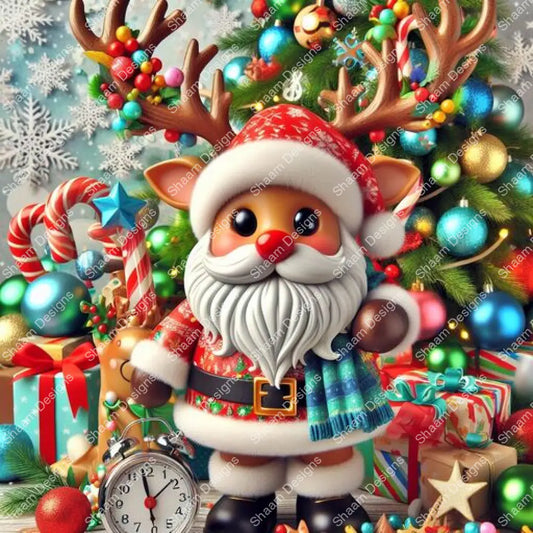 62 Reindeer Santa Vinyl Wraps