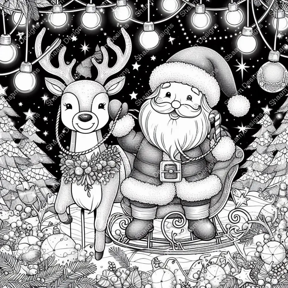 62 Santa Reindeer Vinyl Wraps