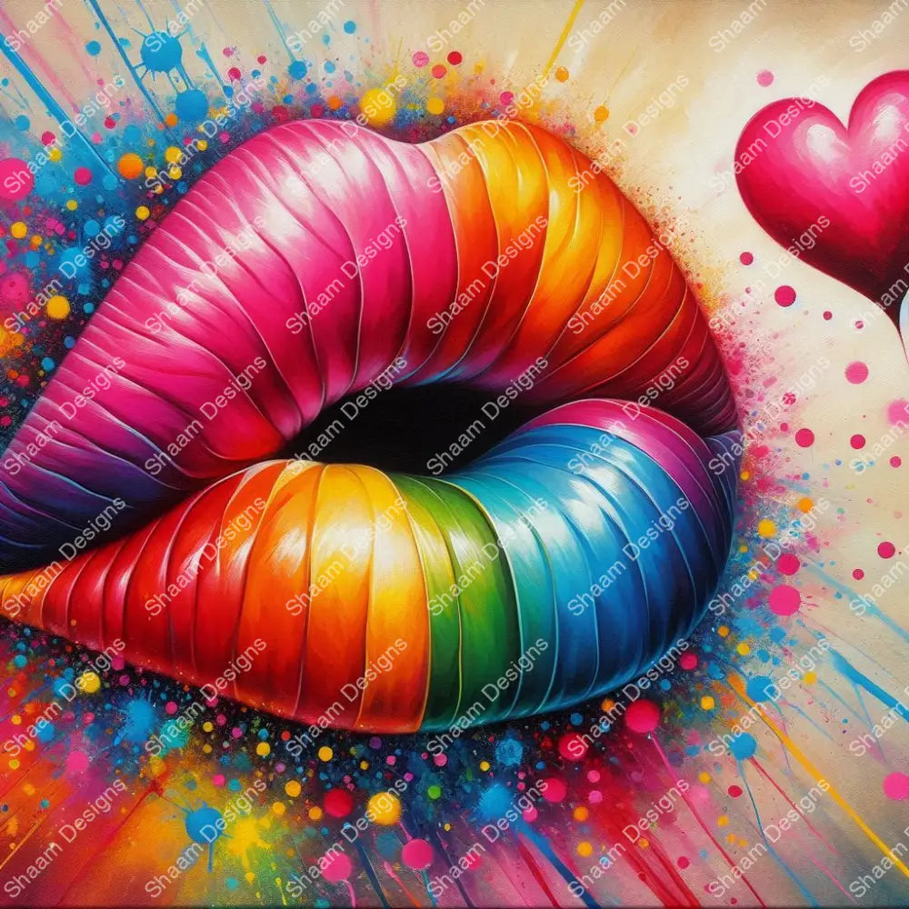 1 Rainbow Kiss Vinyl Wraps