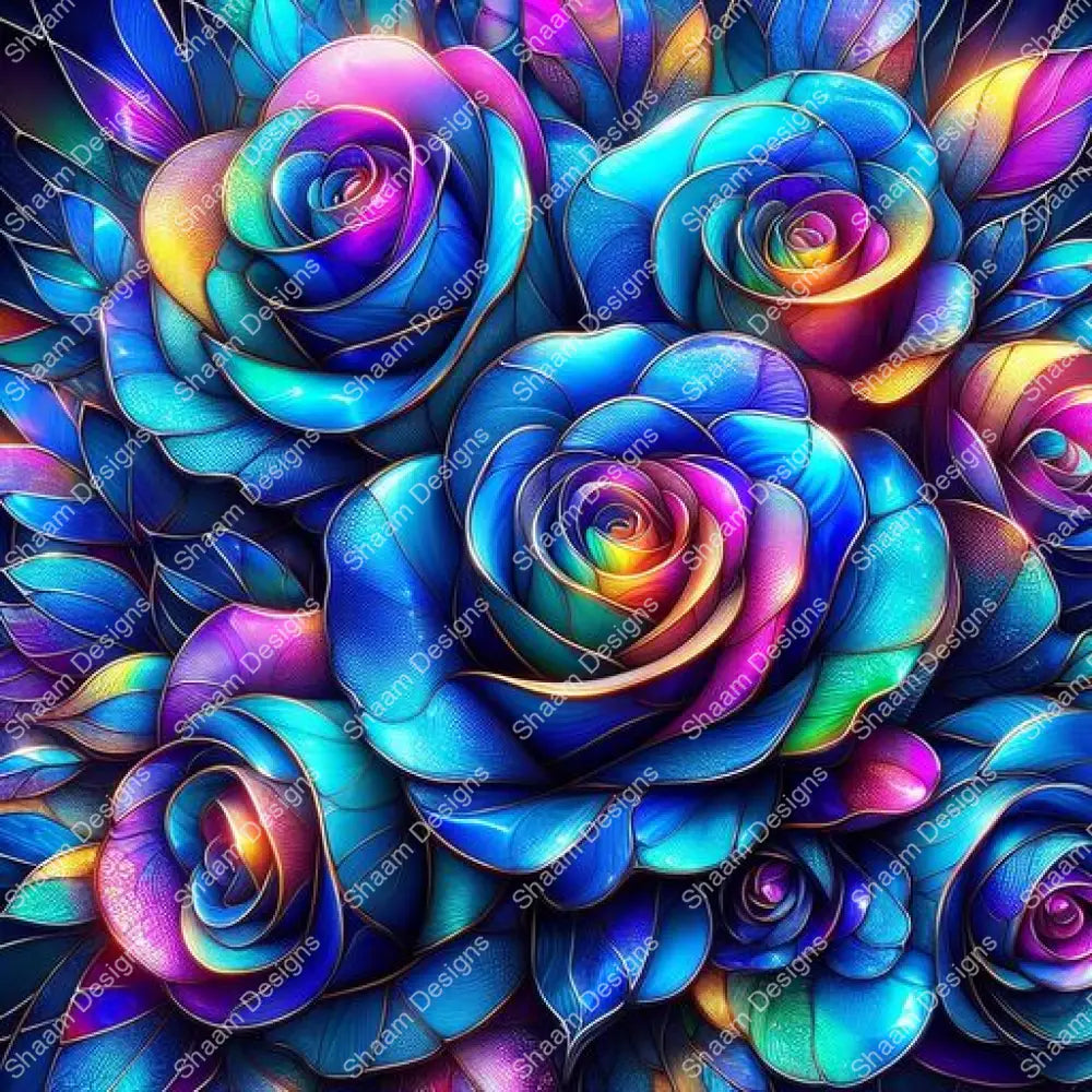 7 Blue Eden Eclipse Vinyl Wraps