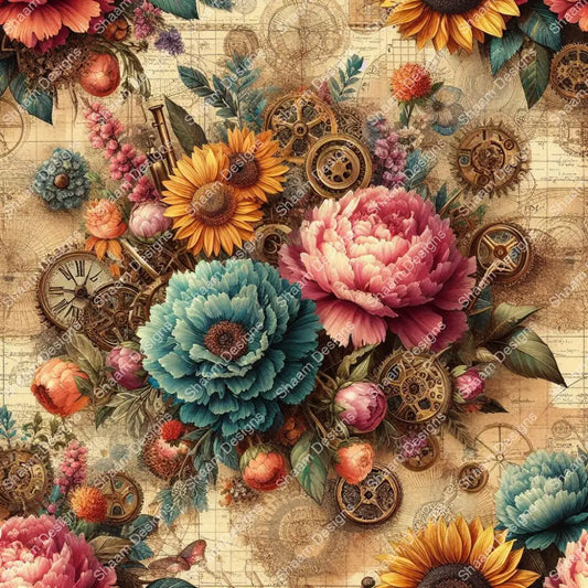 70 Floral Compass Vinyl Wraps