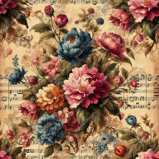 70 Floral Notes Vinyl Wraps