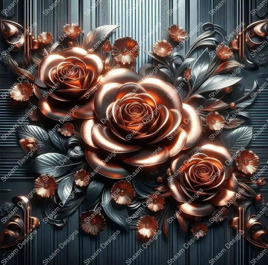 13 GO Brass Floral Vinyl Wraps