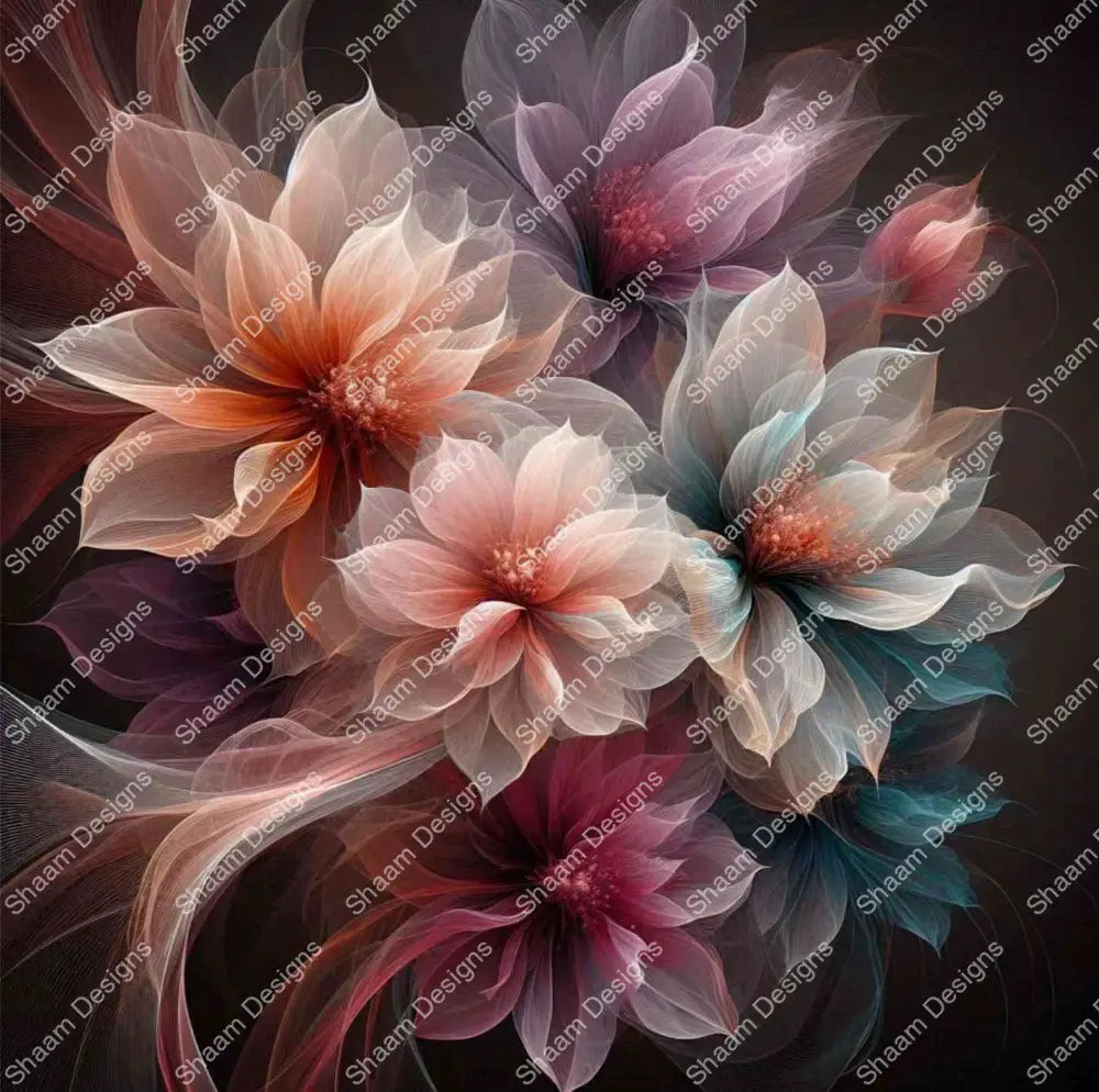 70 Go Floral Flow Vinyl Wraps