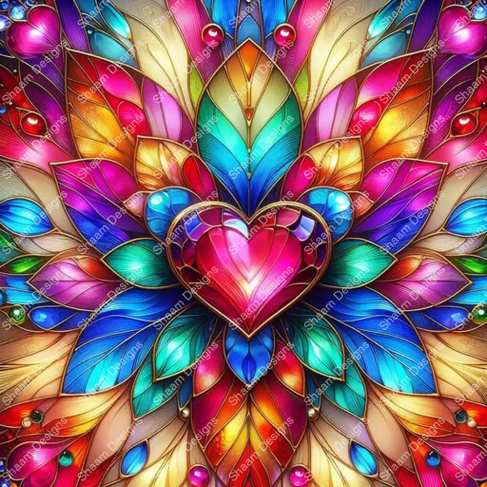 6 Neon Heart Vinyl Wraps