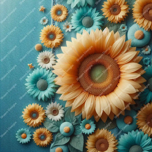 70 Sunflower Daisy Vinyl Wraps