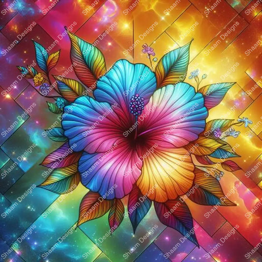 28 Starry Hibiscus Vinyl Wraps