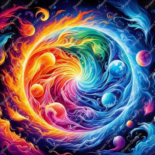 1 Element Swirl Vinyl Wraps