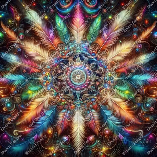 23 Feather Burst Vinyl Wraps