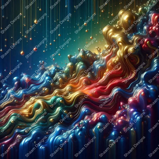 70 Golden Rain Vinyl Wraps