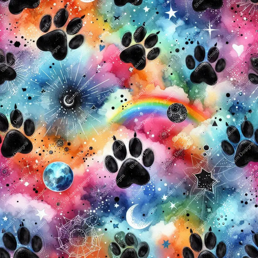 8 Rainbow Paws Vinyl Wraps