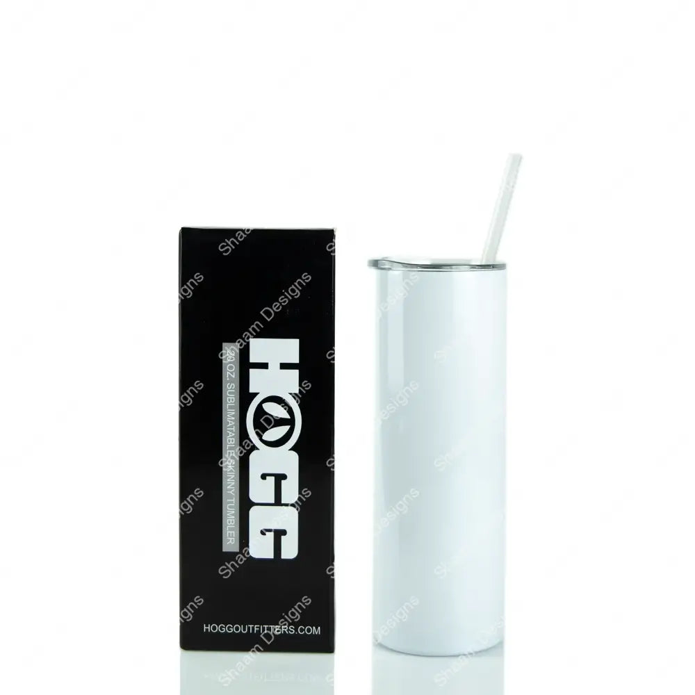 Tumbler Blanks 20oz / Skinny / Sublimation White Tumblers